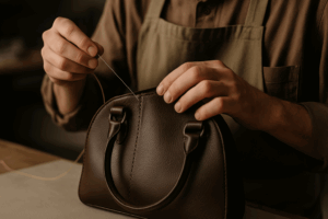 Onderhoud van leren tassen