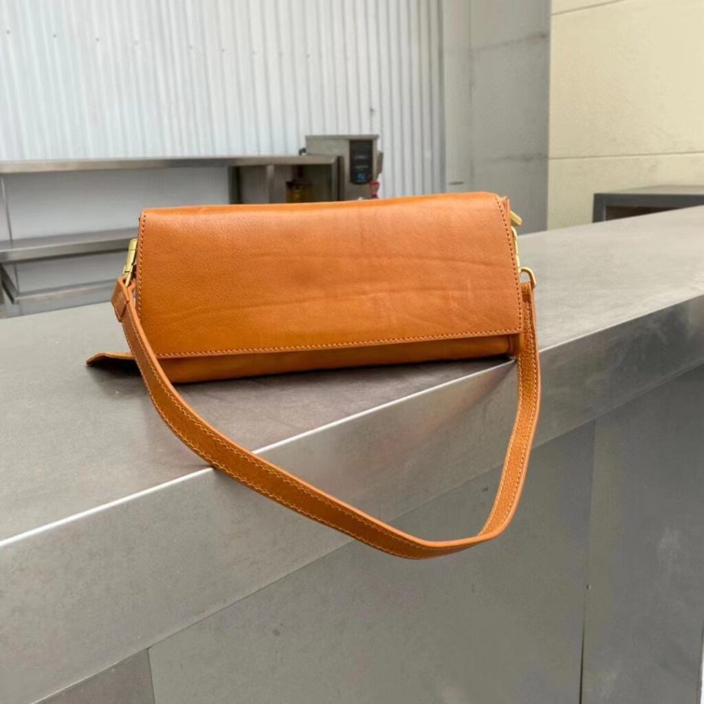 Tanned Leather Shoulder Bag