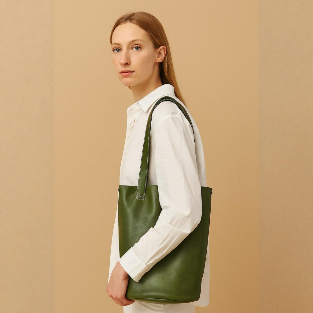 Сумка через плече з натуральної шкіри