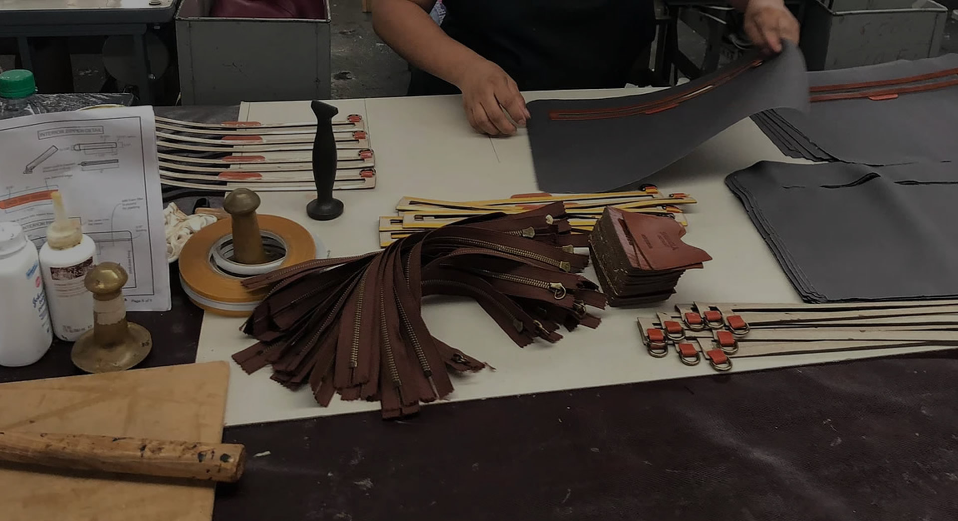 Leather bag sample development
