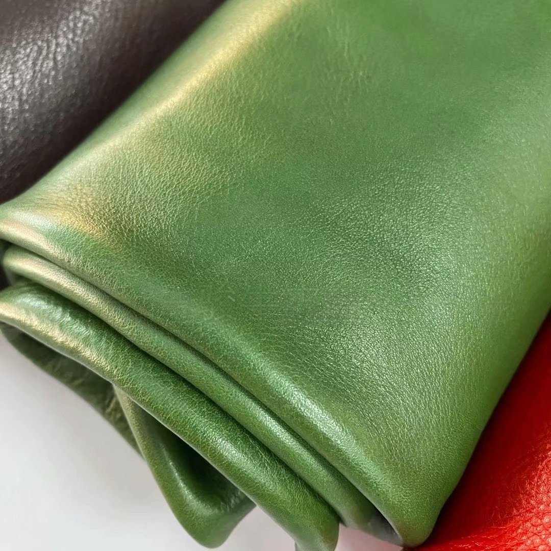 Full grain leather swatches for backpacks