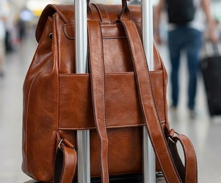 Luggage trolley sleeve for travel bags