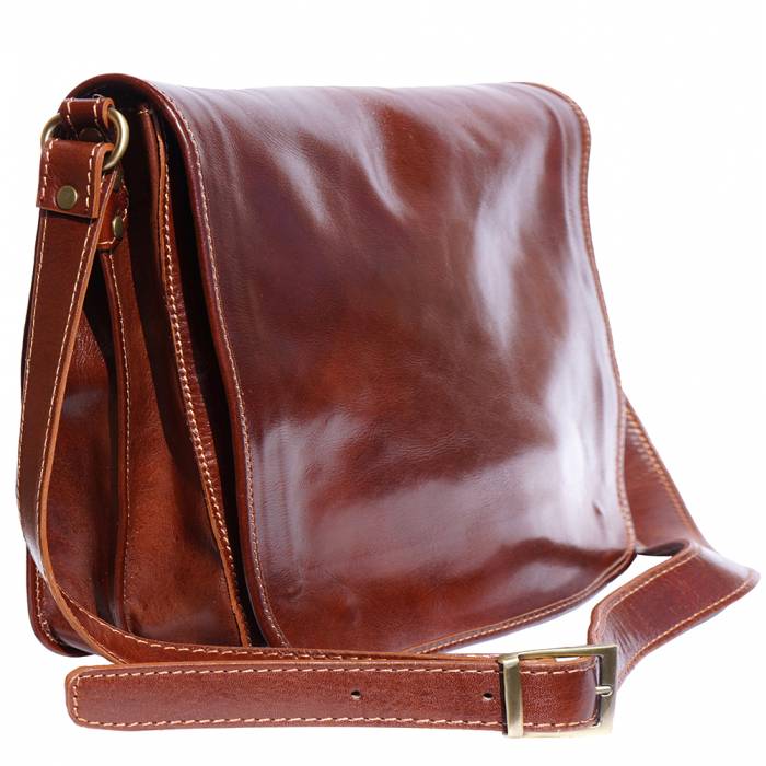 Sac messager en cuir