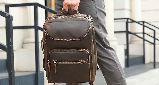 Home 17 Custom leather backpacks