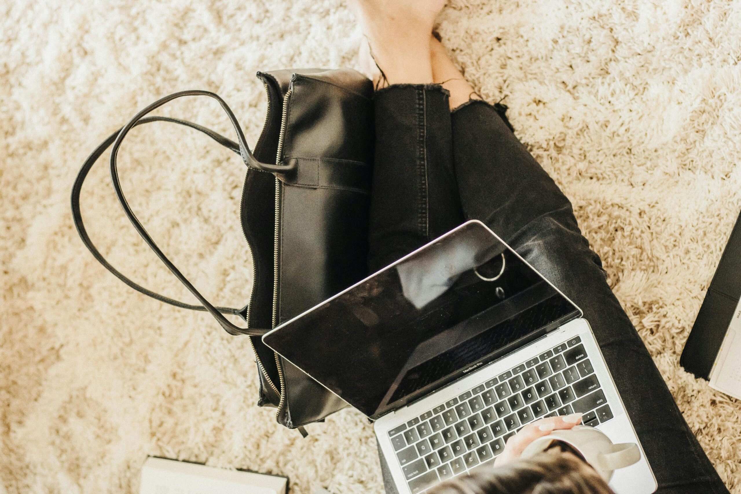 premium tote bag on workspace for modern brand positioning