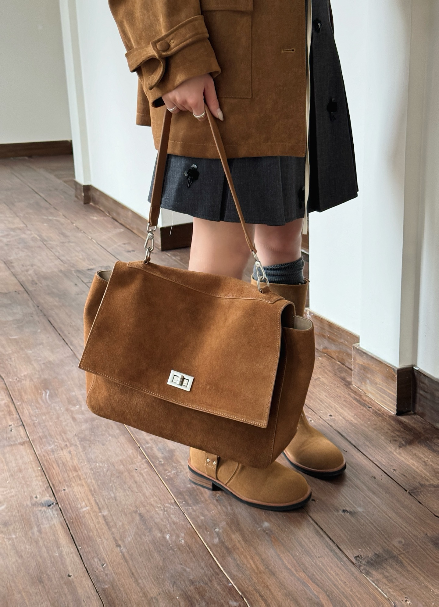 Casual Genuine Leather Tote Crossbody Bag OEM Factory image 2 custom leather tote crossbody bag OEM ODM product image 2