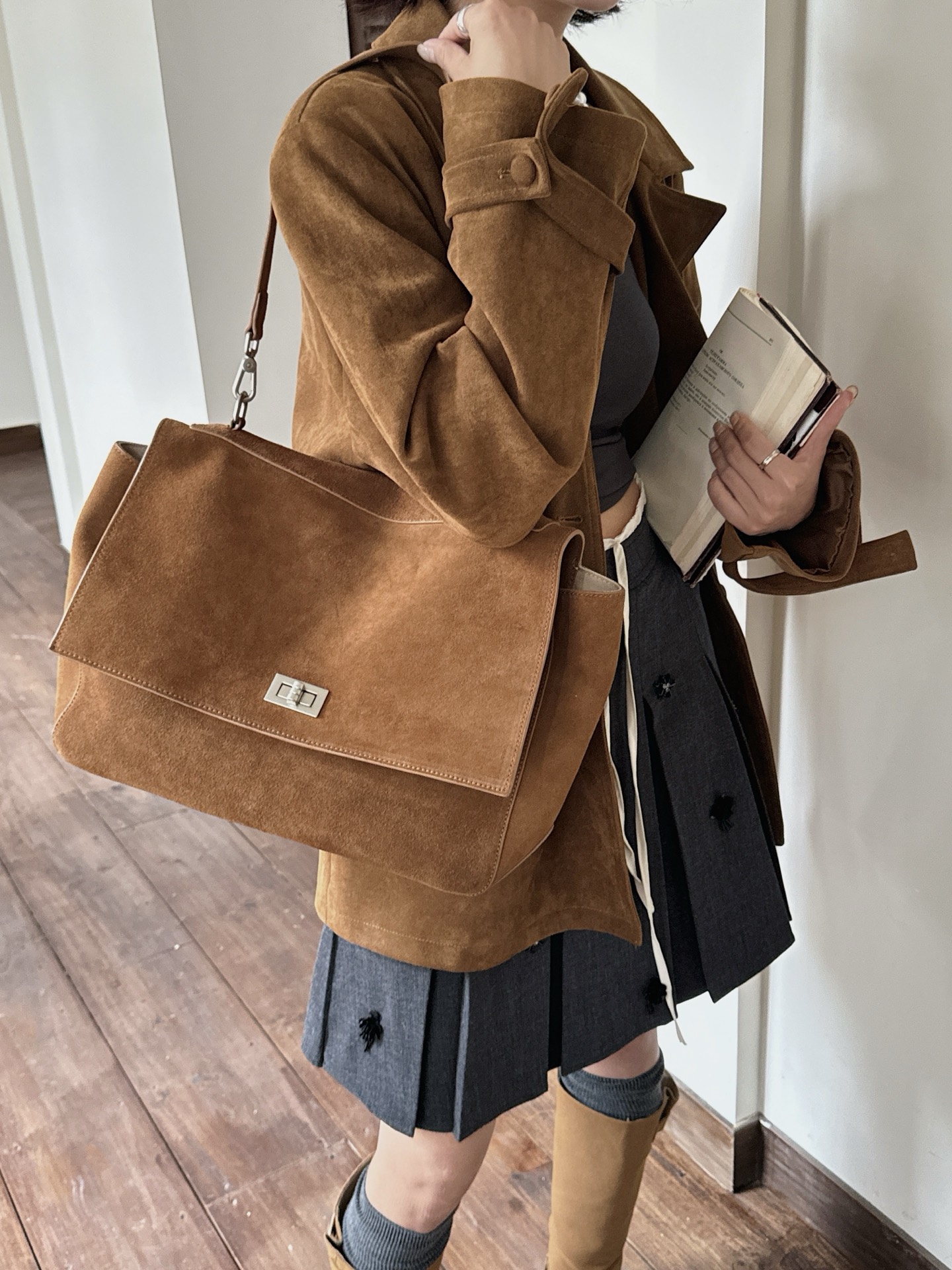 Casual Genuine Leather Tote Crossbody Bag OEM Factory image 3 custom leather tote crossbody bag OEM ODM product image 3