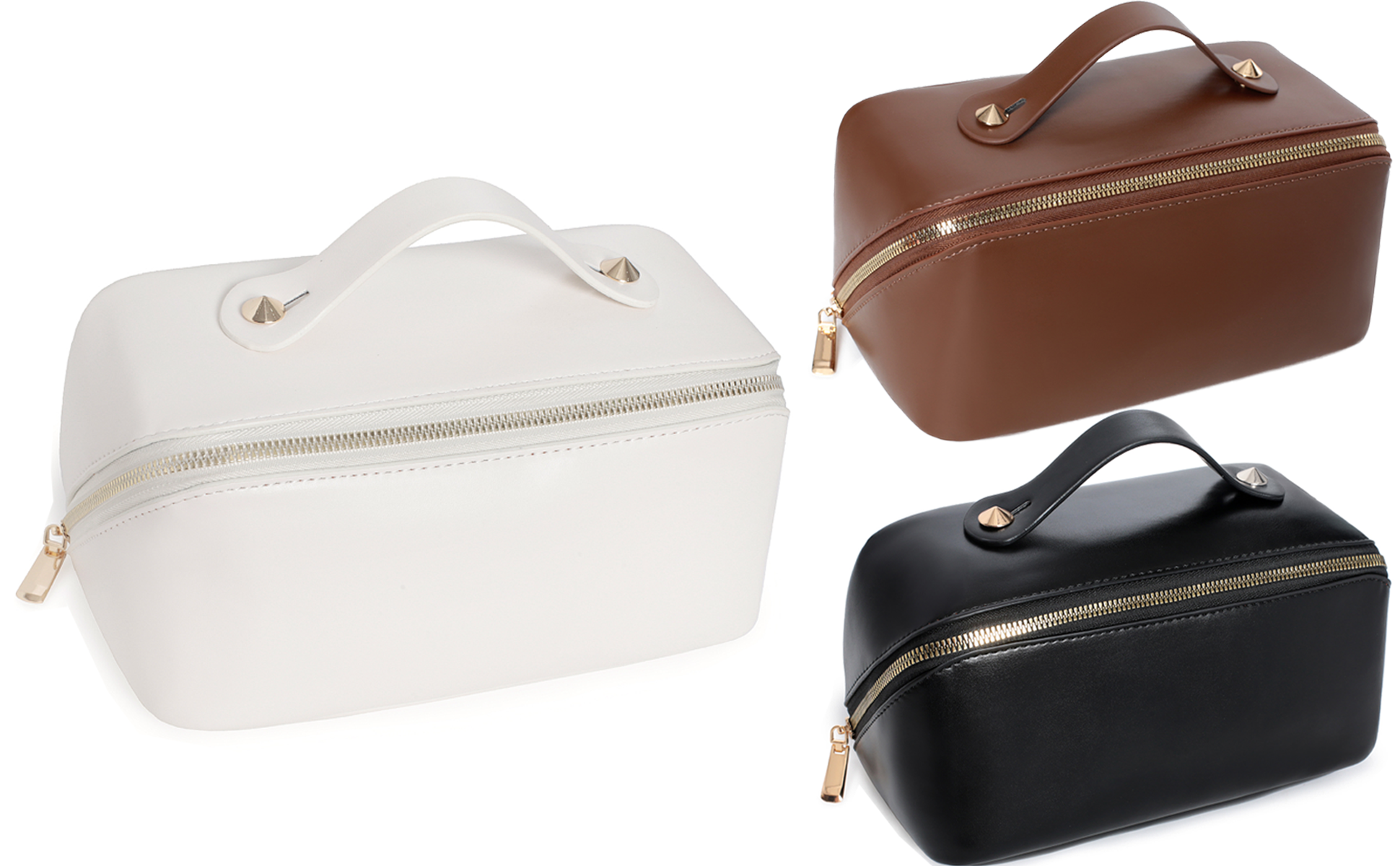 custom-leather-makeup-bagc bag manufacturer OEM ODM product image custom leather cosmetic bag manufacturer OEM ODM product image 2