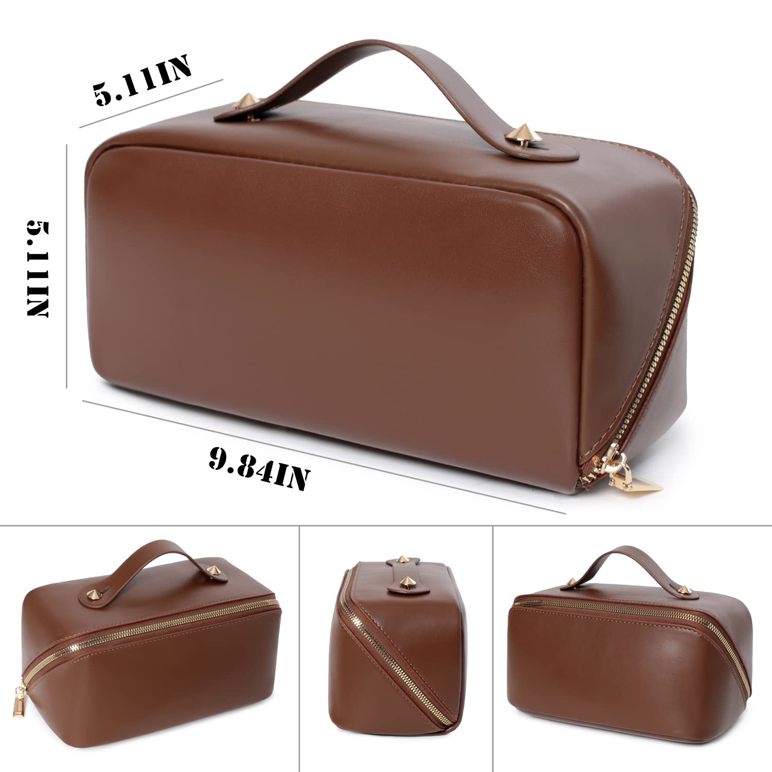 custom-leather-makeup-bagc bag manufacturer OEM ODM product image custom leather cosmetic bag manufacturer OEM ODM product image 3