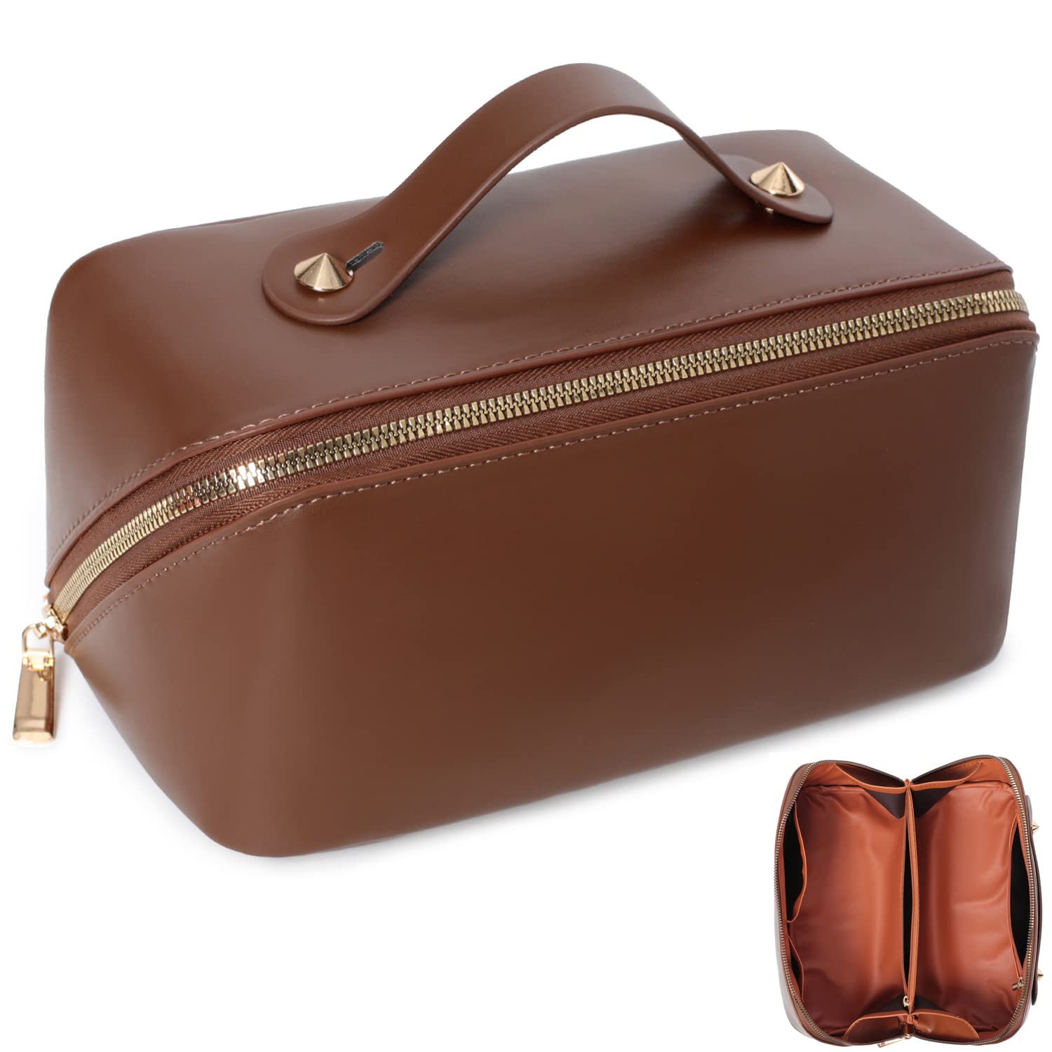 custom-leather-makeup-bagc bag manufacturer OEM ODM product image custom leather cosmetic bag manufacturer OEM ODM product image 6