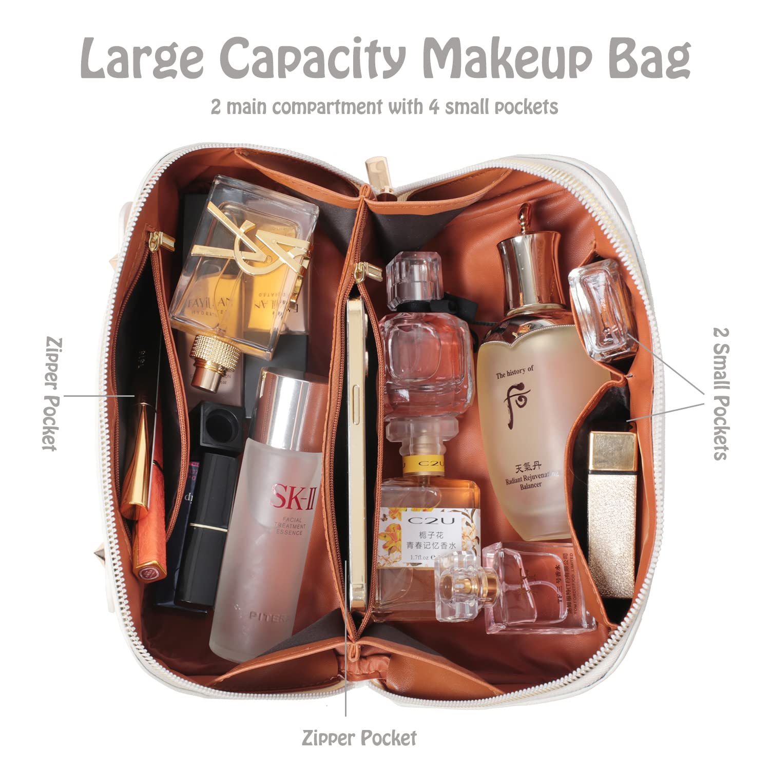 custom-leather-makeup-bagc bag manufacturer OEM ODM product image custom leather cosmetic bag manufacturer OEM ODM product image 7