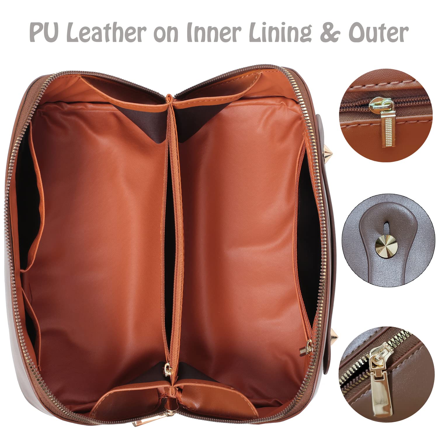 custom-leather-makeup-bagc bag manufacturer OEM ODM product image custom leather cosmetic bag manufacturer OEM ODM product image 8
