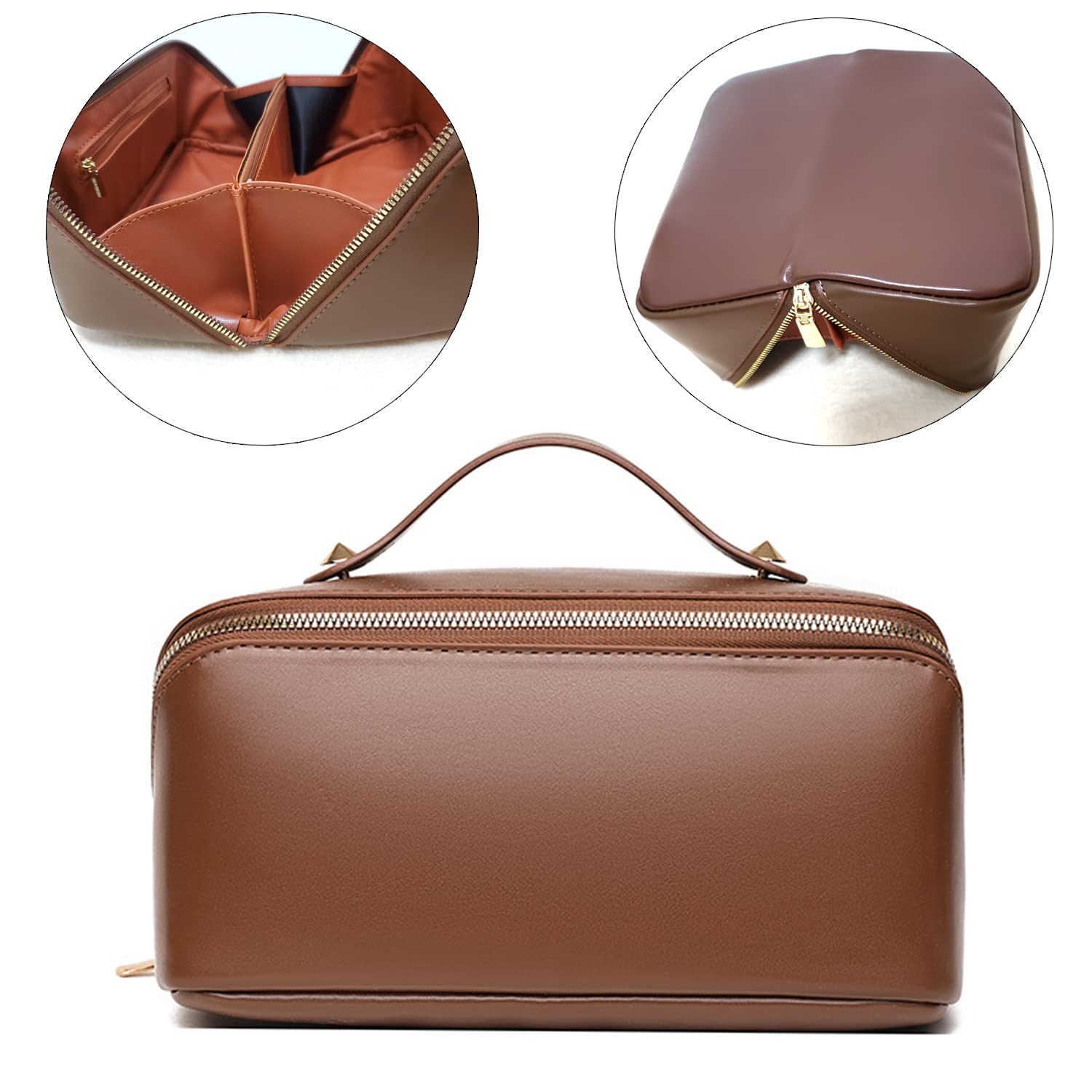 custom-leather-makeup-bagc bag manufacturer OEM ODM product image custom leather cosmetic bag manufacturer OEM ODM product image 9