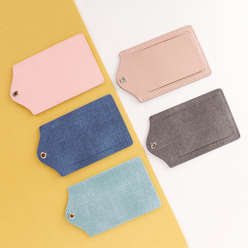 Denim PU Luggage Tag Manufacturer for Private Label image 1 denim PU luggage tag manufacturer OEM ODM product image 1