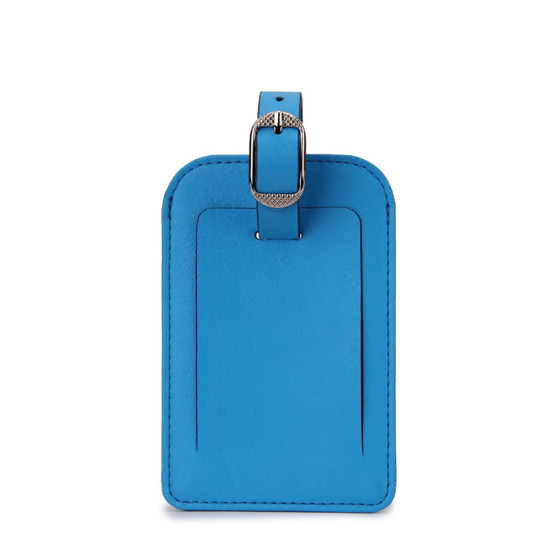 PU Luggage Tags Privacy Protection Travel Bag Labels image 1 PU luggage tag with privacy cover OEM ODM product image 1
