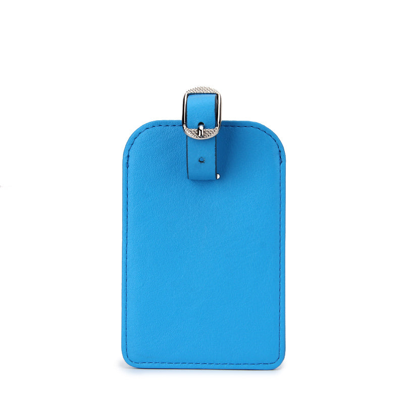 PU Luggage Tags Privacy Protection Travel Bag Labels image 2 PU luggage tag with privacy cover OEM ODM product image 2