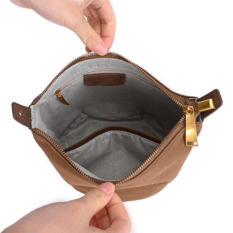 Suede Bucket Crossbody Mini Handbag OEM Supplier image 3 suede bucket crossbody bag supplier OEM ODM product image 3