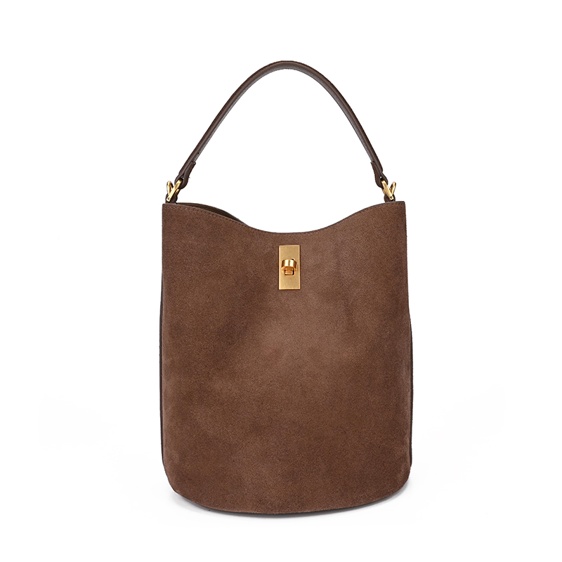 Suede Bucket Crossbody Mini Handbag OEM Supplier image 4 suede bucket crossbody bag supplier OEM ODM product image 4