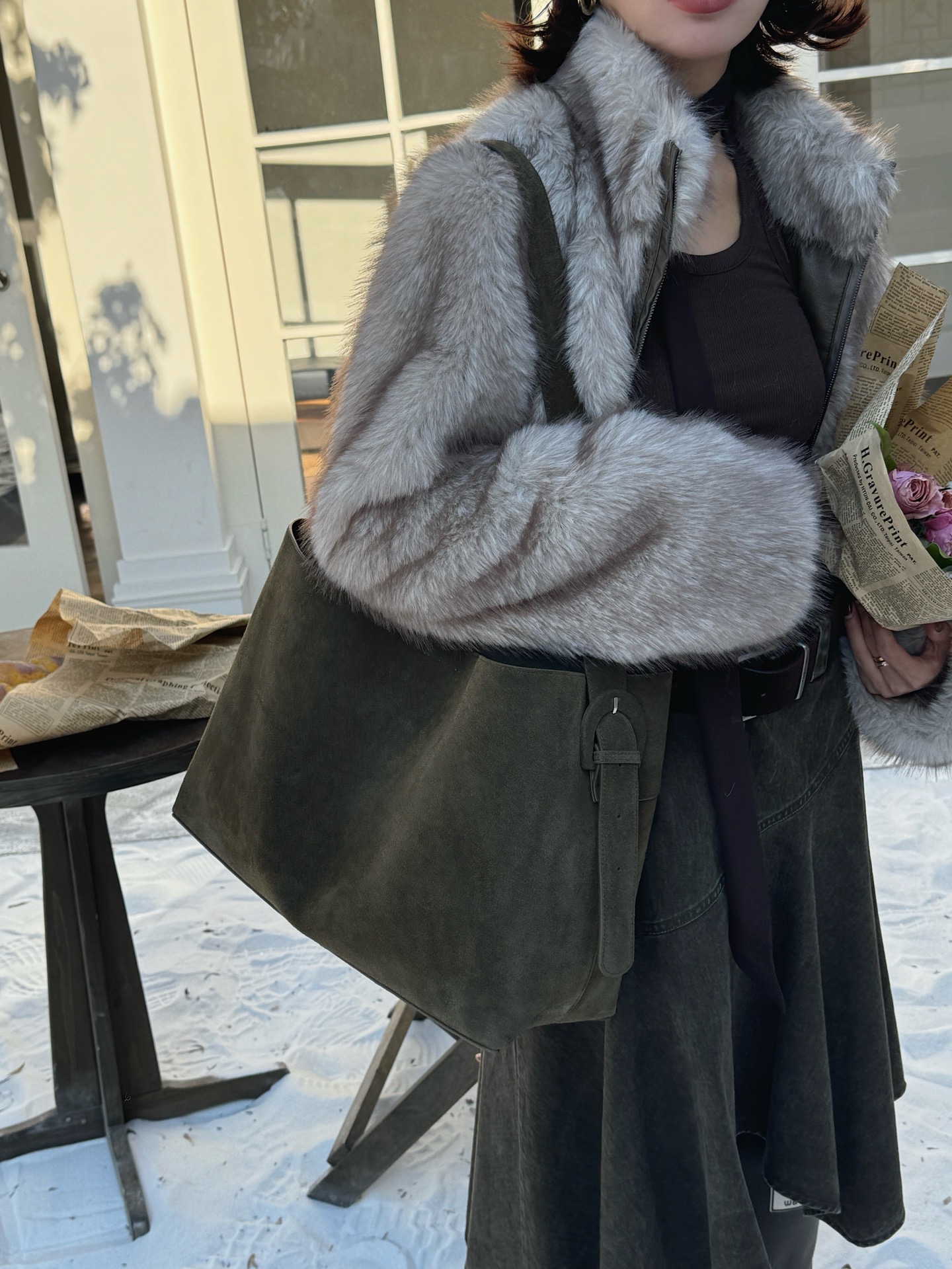 Vintage Big Tote Crossbody Bag for Women Manufacturer image 1 large leather crossbody tote bag manufacturer OEM ODM product image 1