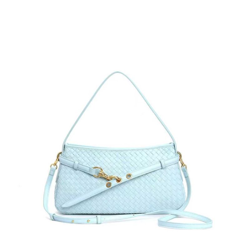 Woven Leather Crossbody Bag