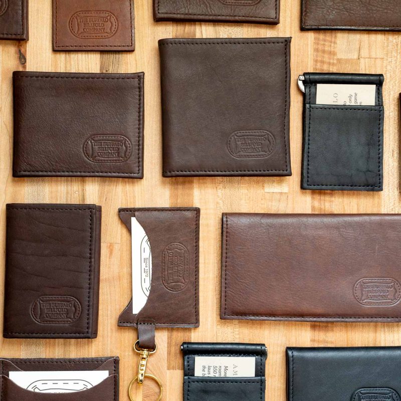 custom leather wallet