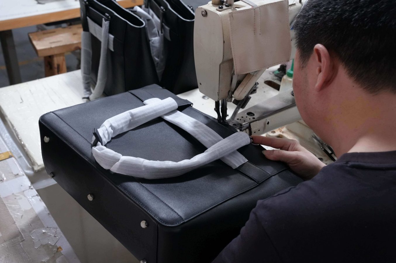 leather bag manufacturer factory workshop