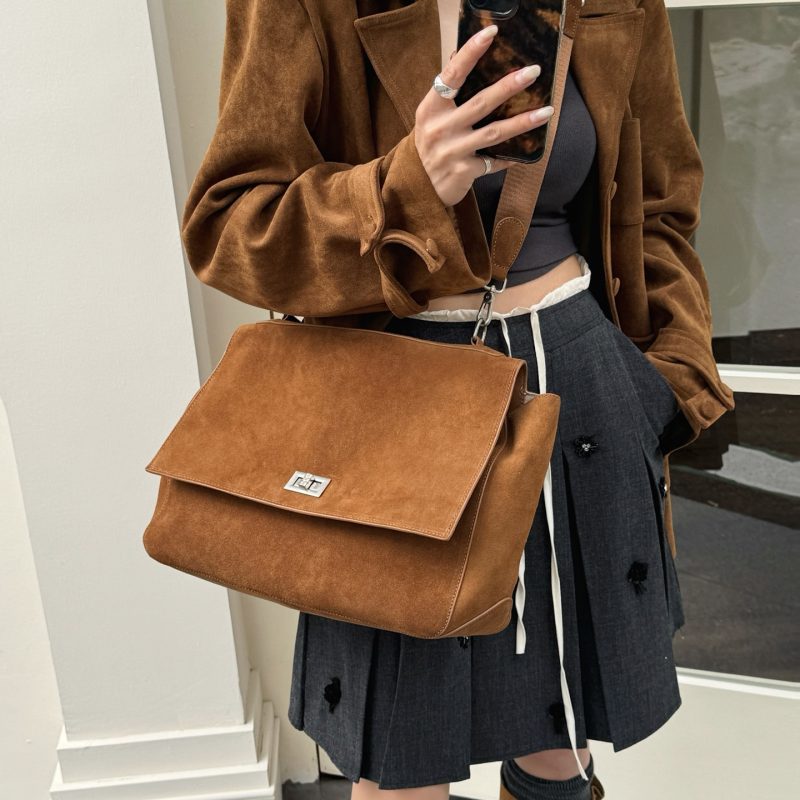 custom leather tote crossbody bag OEM ODM product image 1
