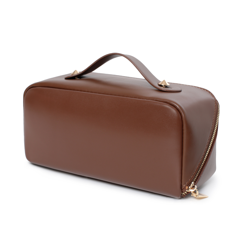 custom leather cosmetic bag manufacturer OEM ODM product image 1