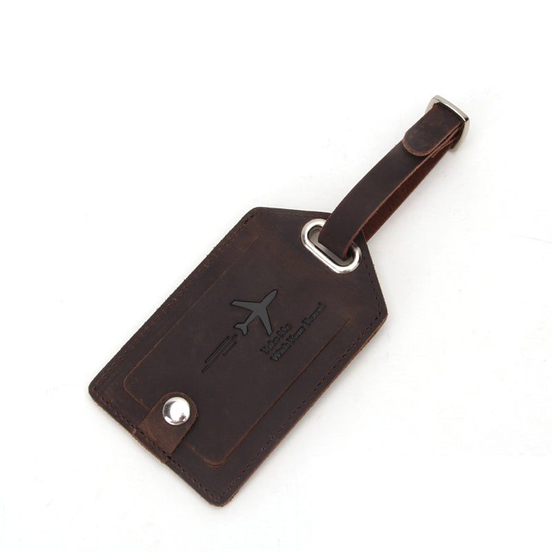 private label leather luggage tag OEM ODM product image 1
