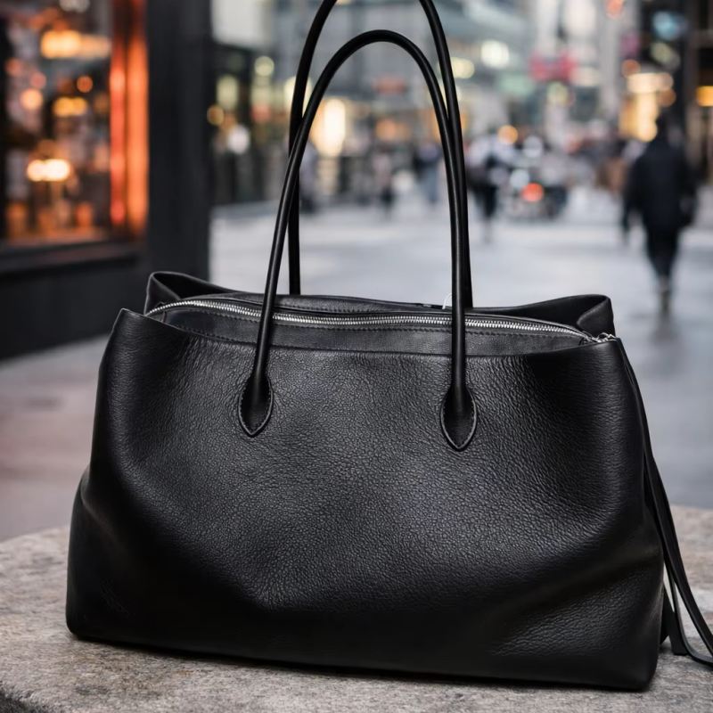 large leather shoulder tote bag supplier OEM ODM product image 1