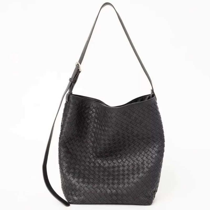 Woven Leather Shoulder Bag