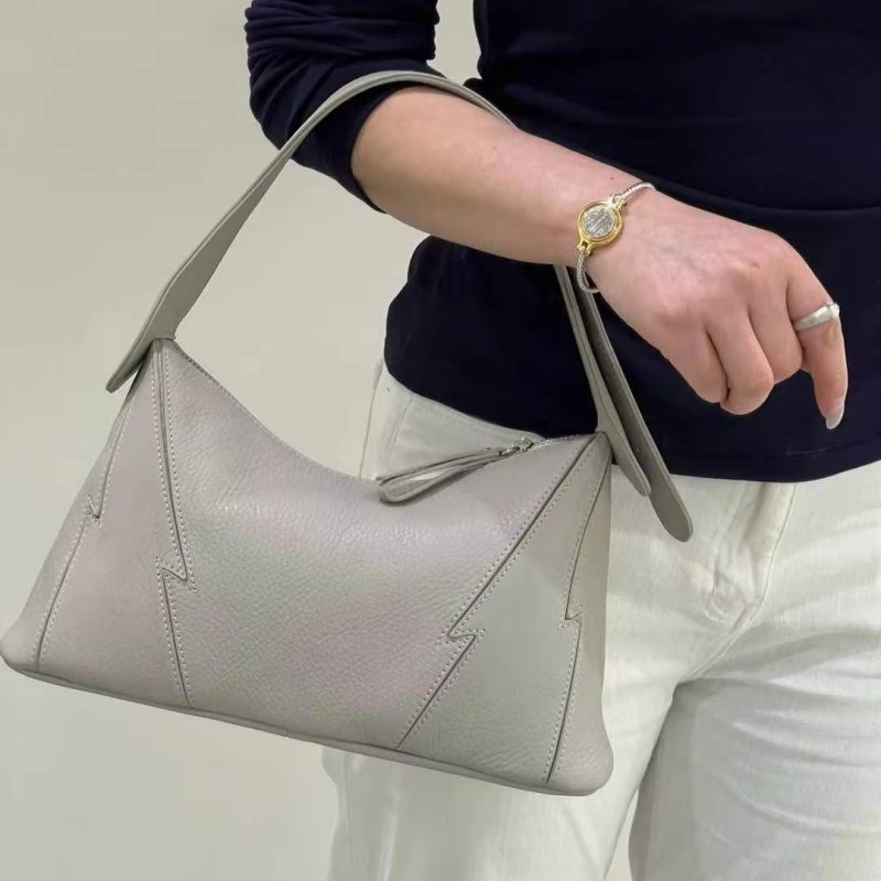 Soft leather shoulder handbag product image