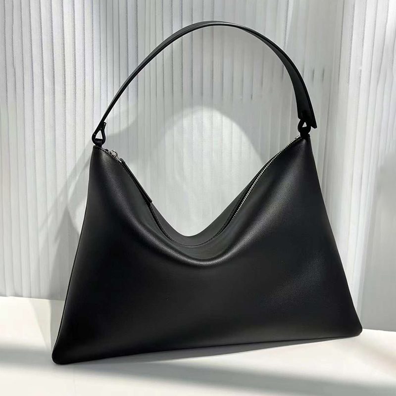 Custom geometric leather shoulder bag product image