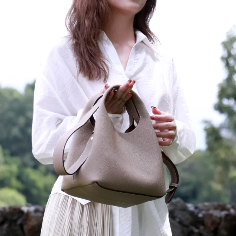Leather Bucket Bag